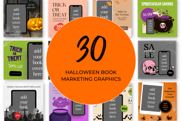 Download Halloween Book Marketing Canva Templates - Template Collection