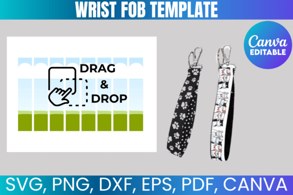 Download Wrist Fob Canva Template SVG - Template Collection
