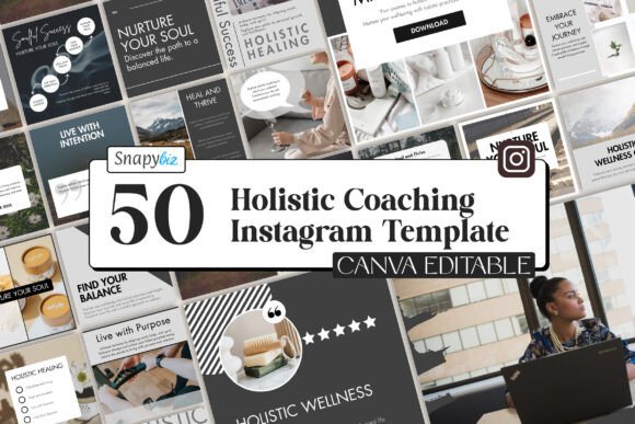 Download Holistic Coaching Canva IG Templates - Template Collection