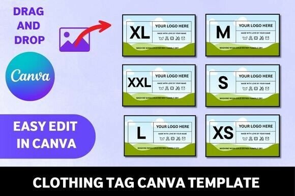 Download Clothing Tag Canva Template Bundle - Template Collection