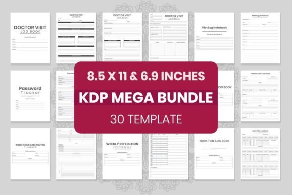 Download Interiors Template Mega Bundle for KDP - Template Collection