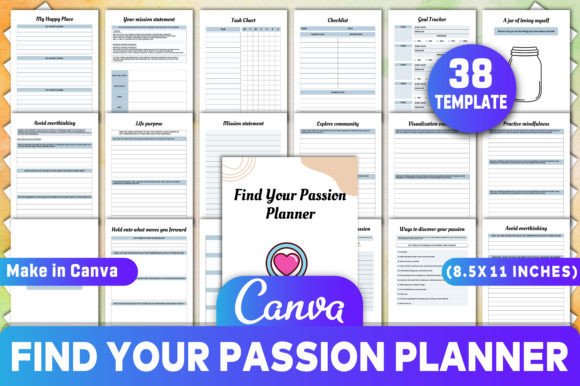 Download Find Your Passion Planner Canva Template - Template Collection