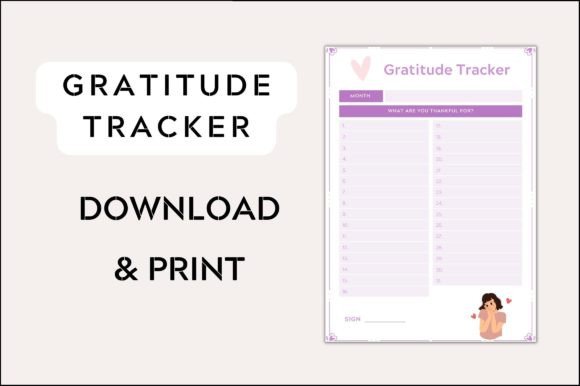 Download Gratitude Tracker Template - Template Collection