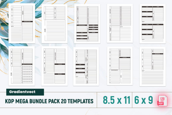 Download KDP Interior Template Bundle Vol 10 - Template Collection